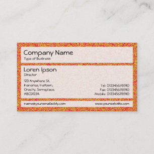 Panels 02 - Orange Marbling Business Card