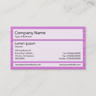 Panels 02 - Pink Combed Business Card