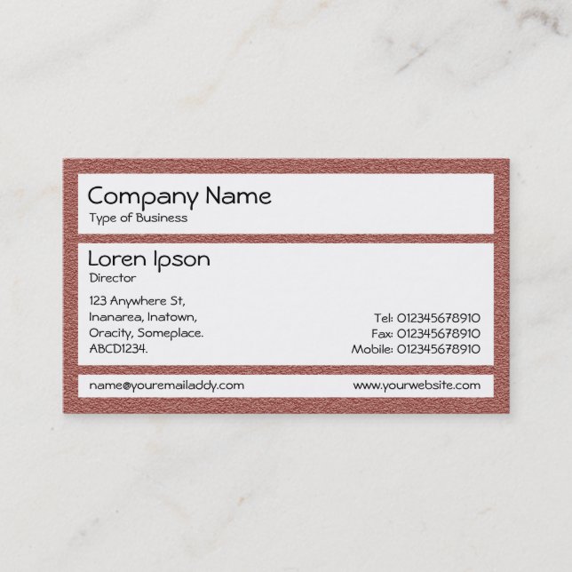 Panels - Brick Business Card (Front)