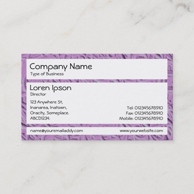 Panels - Clay Modelling Madness 02 Business Card (Front)