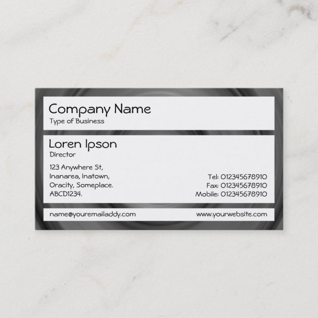 Panels - Fast Car Business Card (Front)