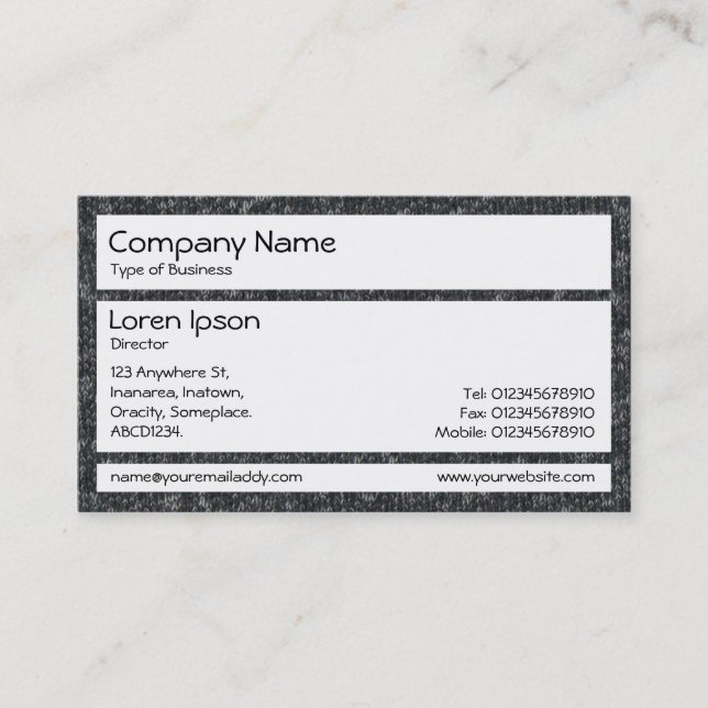 Panels - Fine Wool 02 Business Card (Front)