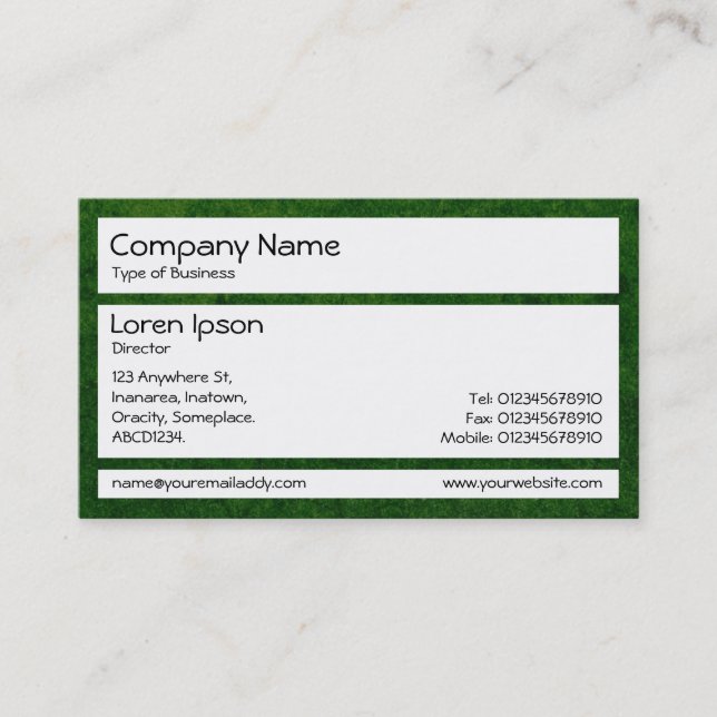 Panels - Green Earth Business Card (Front)