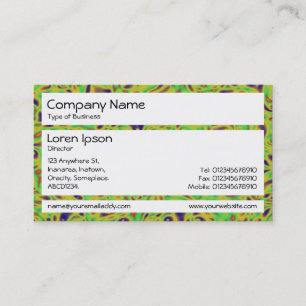Panels - Green Marbling Business Card