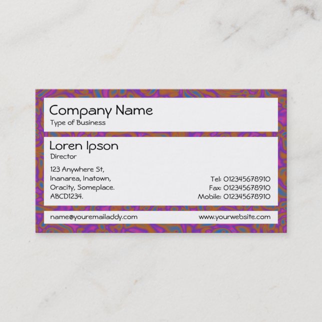 Panels - Marbling 01 Business Card (Front)
