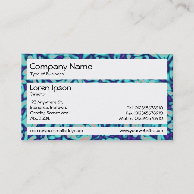 Panels - Marbling Effect Business Card (Front)
