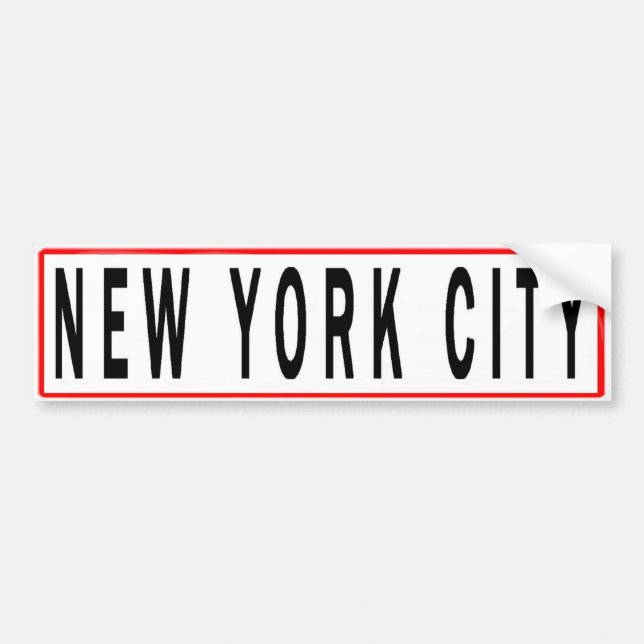 PANELS NEW YORK CITY BUMPER STICKER (Front)