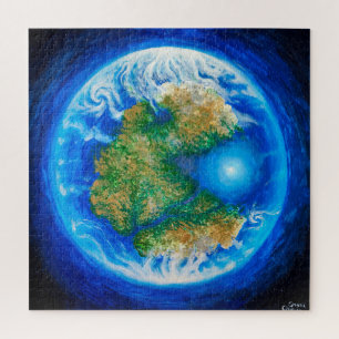 Pangaea and the Tethys ocean  Jigsaw Puzzle