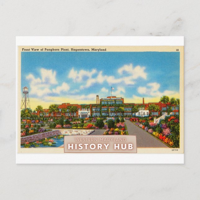 Pangborn Plant Historic Reprint Postcard (Front)