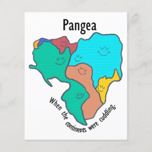 Pangea Continents Cuddling Multicolor