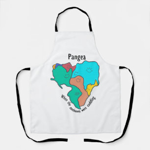 Pangea Continents Cuddling Multicolor Apron