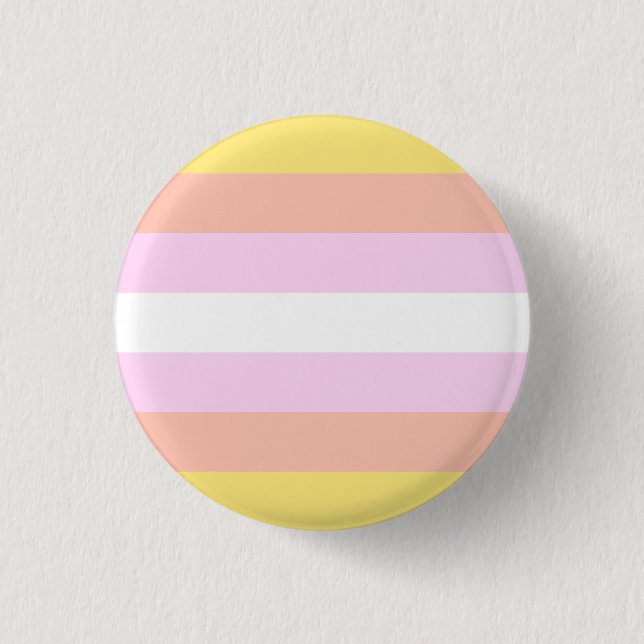 Pangender Flag Badge 1 Inch Round Button (Front)