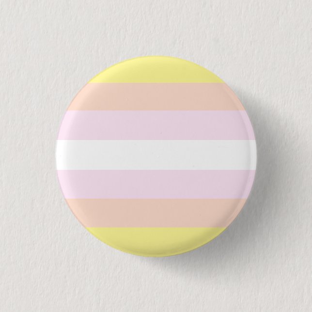 Pangender Pride Flag Badge 1 Inch Round Button (Front)