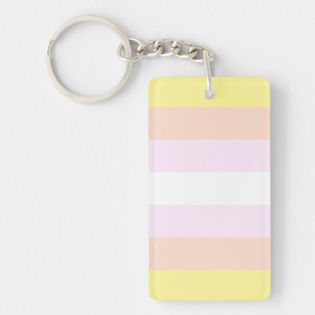 Pangender Pride Flag Keychain (Front)