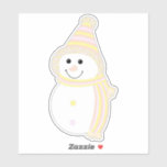 Pangender Pride Snowman Snowperson Flag<br><div class="desc">Celebrate the cozy winter season with this adorable snowperson dressed in the Pangender Pride flag colours of yellow, light red pink, pastel violet, and white. Regardless of how you celebrate — Christmas, Hanukkah, Kwaanza, winter solstice, or just the beauty of the snow — may this sweet smile remind you to...</div>