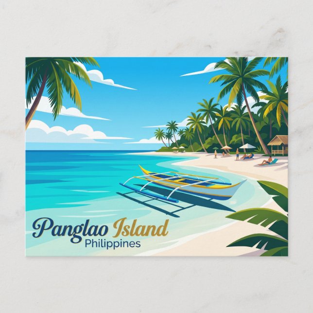 Panglao Island Philippines Postcard (Front)