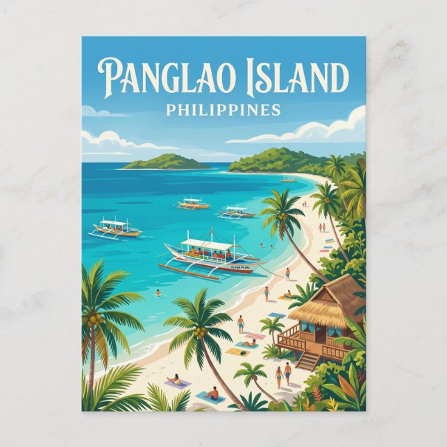 Panglao Island Philippines Postcard (Front)