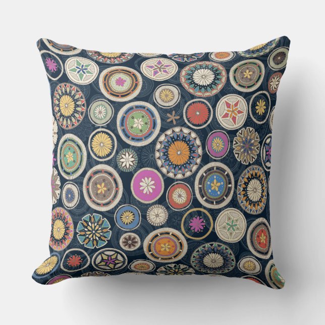 pango mandala echo throw pillow (Front)