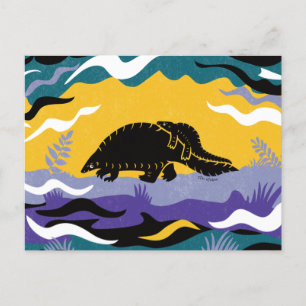 Pangolin Art Postcard
