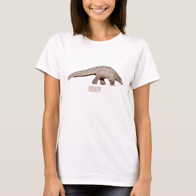 Pangolin cartoon illustration T-Shirt (Front)