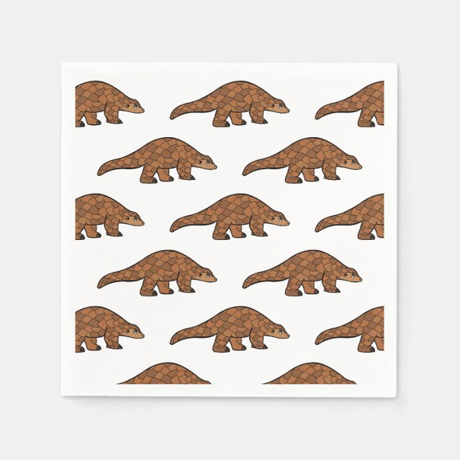 Pangolin Cartoon Napkin (Front)