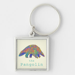 Pangolin Endangered Species Animal Rights Activism Keychain