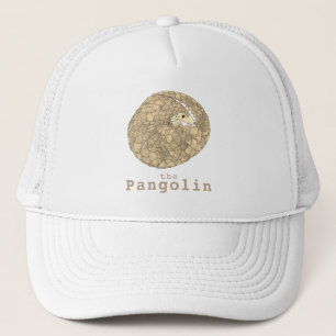 Pangolin Endangered Species Wildlife Animal Art Ha Trucker Hat