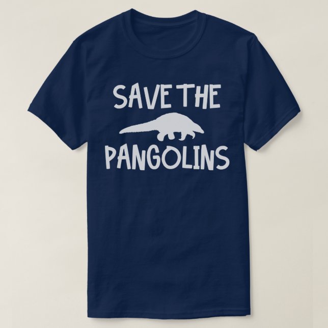 Pangolin Endangered Wildlife T-Shirt (Design Front)