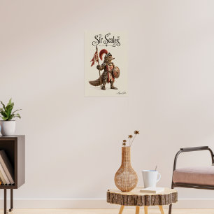 Pangolin Knight Poster