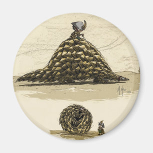 Pangolin Warrior Magnet