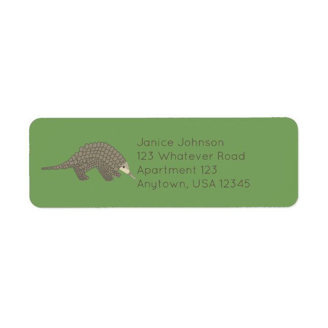 Pangolins Return Address Labels (Front)
