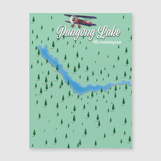 pangong lake Himalayas map (Front)