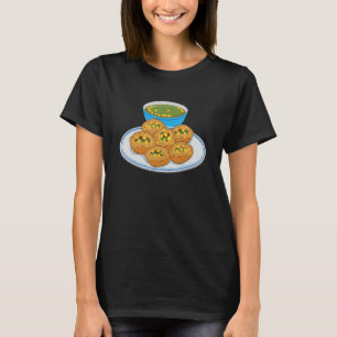 Pani Puri Gol Gappa Green Chutney India Pakistan F T-Shirt