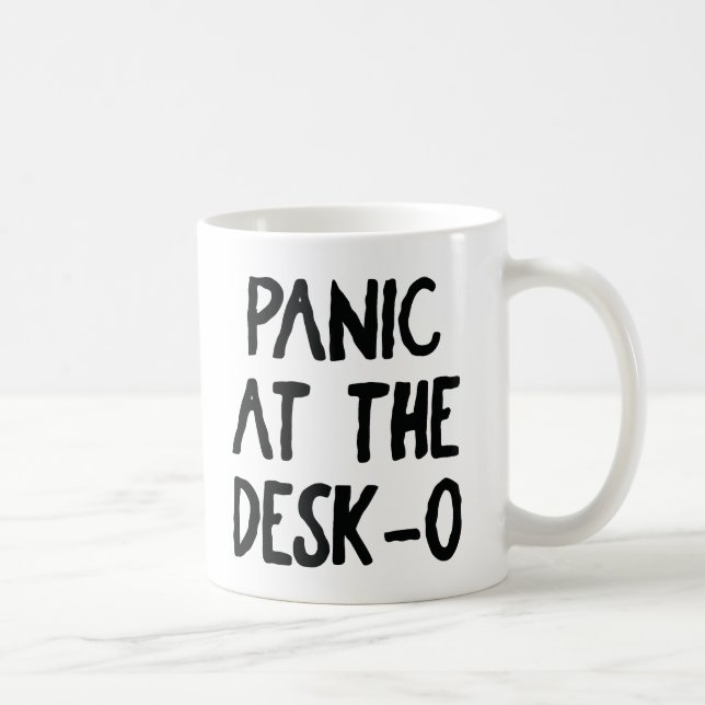"Panic at the Desk O" Mug 🖥️😱 (Right)