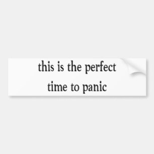 Panic Bumper Sticker