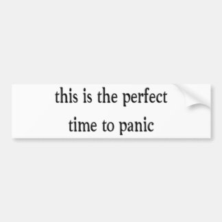 Panic Bumper Sticker