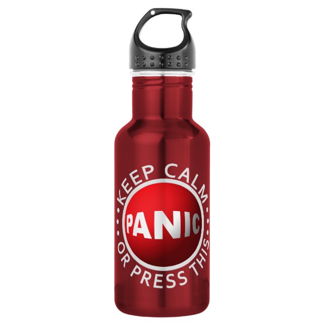 Panic Button 532 Ml Water Bottle (Front)