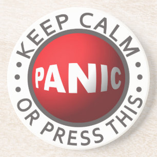 Panic Button coaster