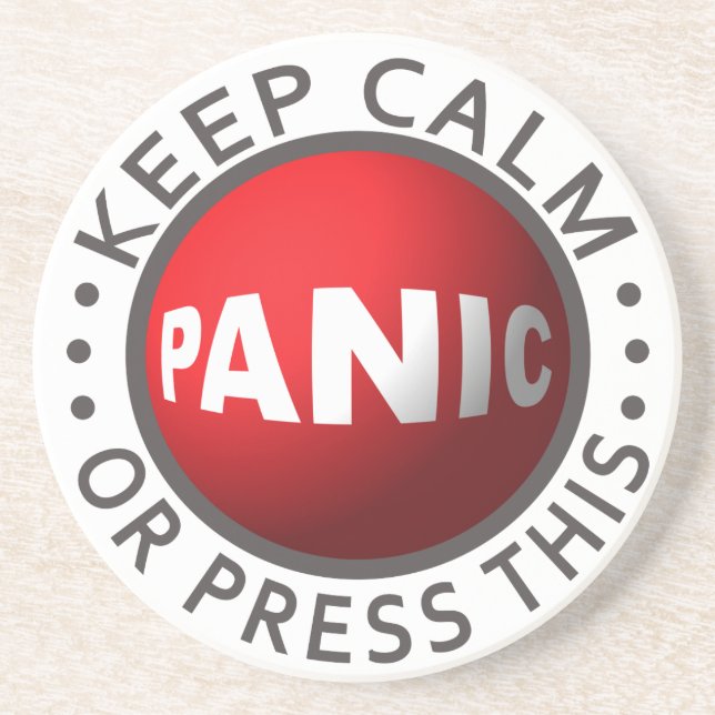 Panic Button coaster (Front)