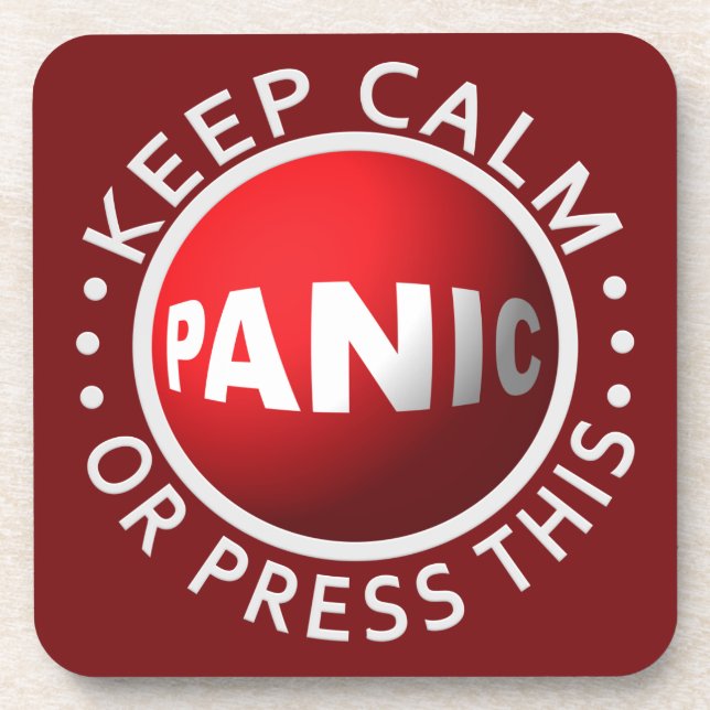 Panic Button coasters (Front)