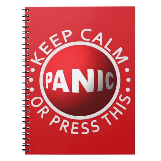 Panic Button custom notebook (Front)