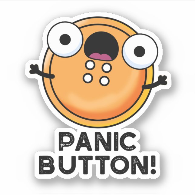 Panic Button Funny Sewing Pun  (Front)