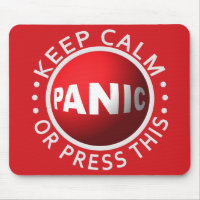 Panic Button mousepad