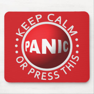 Panic Button mousepad