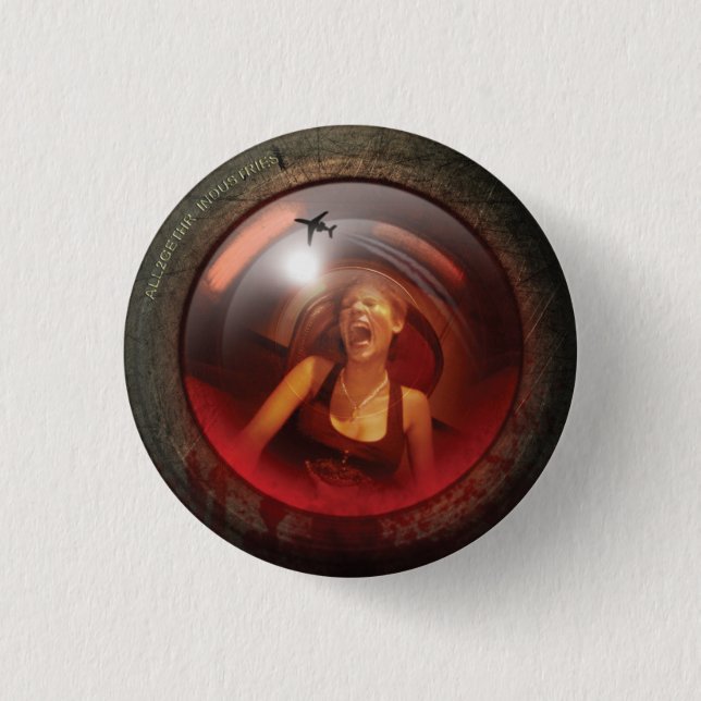 Panic Button Screamer Lens Badge (Front)