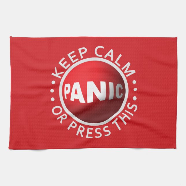 Panic Button serviette de cuisine (Horizontal)