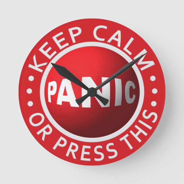 Panic Button wall clock (Front)