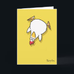 Panic Chicken by Sandra Boynton Card<br><div class="desc">A panicky chicken for chaotic times. Sandra Boynton's iconic chicken, from her platinum-selling album Philadelphia Chickens, is the ideal emissary to an overwhelmed friend. (The chicken also stars in the bestselling EEK! Halloween!, and makes cameo appearances all through Boynton's work.) The inside message, which is upside-down of course, reads "How's...</div>