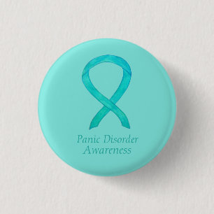 Panic Disorder Awareness Ribbon Custom Pins