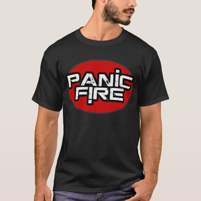 PANIC FIRE red circle logo T-Shirt (Front)